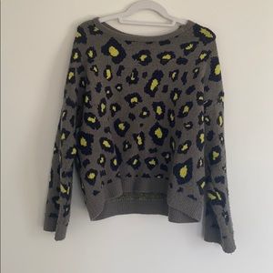 Neon Cheetah Print Sweater